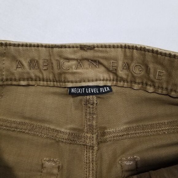 American Eagle AE Mens Skinny Jeans Size 29x32 Beige Tan Next Level Flex - Picture 3 of 11